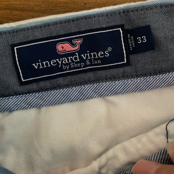 Vineyard Vines Mens Seersucker Shorts Breaker Short 9” Patchwork 33’ Red & Blue - Picture 6 of 11